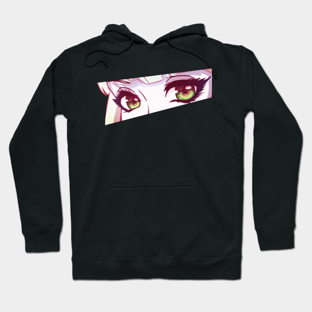 Anime Eyes (red) Hoodie by Leo